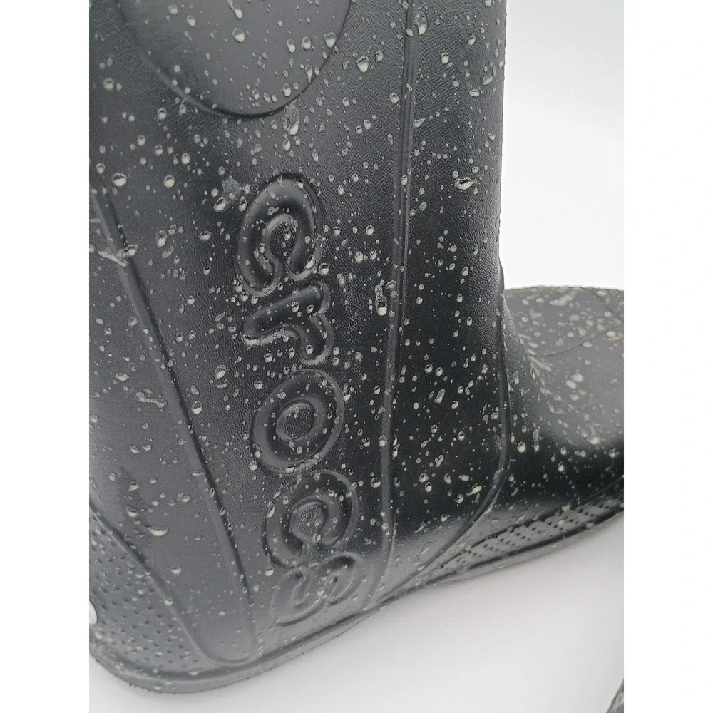 Crocs Kids Handle It Rain Boot Black J1 Waterproof Pull-On Boots